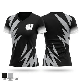 Womens Short Sleeve Vneck Shirt, Westside Renegades, Cross Country, Teamtime, Team time, sublimation, custom sports apparel, team uniforms, spirit wear, spiritwear, sports uniforms, custom shirts, team store, custom team store, fundraiser sports, apparel fundraiser