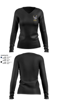 Barrington High School Gymnastics 6144044 Women's Long Sleeve V-neck Shirt - 23
