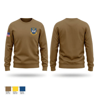 Crew Neck Sweatshirt, USS GERMANTOWN, Navy, Teamtime, Team time, sublimation, custom sports apparel, team uniforms, spirit wear, spiritwear, sports uniforms, custom shirts, team store, custom team store, fundraiser sports, apparel fundraiser