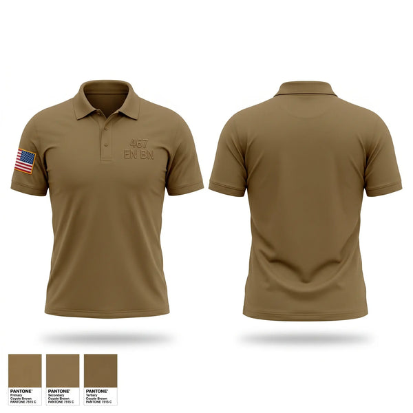 Short Sleeve Performance Polo, 467 EN BN, Army, Teamtime, Team time, sublimation, custom sports apparel, team uniforms, spirit wear, spiritwear, sports uniforms, custom shirts, team store, custom team store, fundraiser sports, apparel fundraiser