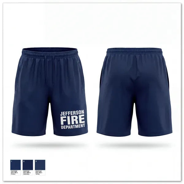 Athletic Shorts With Pockets, JEFFERSON FIRE DEPARTMENT, Fire Department, Teamtime, Team time, sublimation, custom sports apparel, team uniforms, spirit wear, spiritwear, sports uniforms, custom shirts, team store, custom team store, fundraiser sports, apparel fundraiser