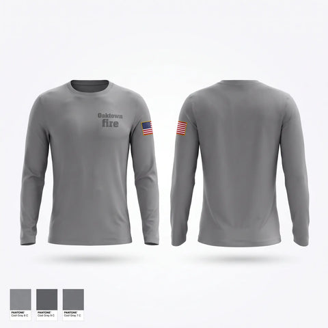 Long Sleeve Performance Shirt, Oaktown fire, Fire Department, Teamtime, Team time, sublimation, custom sports apparel, team uniforms, spirit wear, spiritwear, sports uniforms, custom shirts, team store, custom team store, fundraiser sports, apparel fundraiser