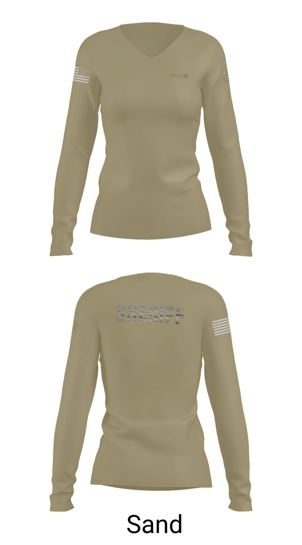 Womens Long Sleeve Vneck Shirt, Barren County TAC Team, , Teamtime, Team time, sublimation, custom sports apparel, team uniforms, spirit wear, spiritwear, sports uniforms, custom shirts, team store, custom team store, fundraiser sports, apparel fundraiser