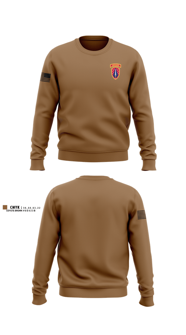 Crew Neck Sweatshirt, 2/54th SFAB, Army, Teamtime, Team time, sublimation, custom sports apparel, team uniforms, spirit wear, spiritwear, sports uniforms, custom shirts, team store, custom team store, fundraiser sports, apparel fundraiser