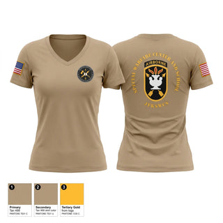 Womens Short Sleeve Vneck Shirt, Class 03-26 ARSOF CCC, Army, Teamtime, Team time, sublimation, custom sports apparel, team uniforms, spirit wear, spiritwear, sports uniforms, custom shirts, team store, custom team store, fundraiser sports, apparel fundraiser