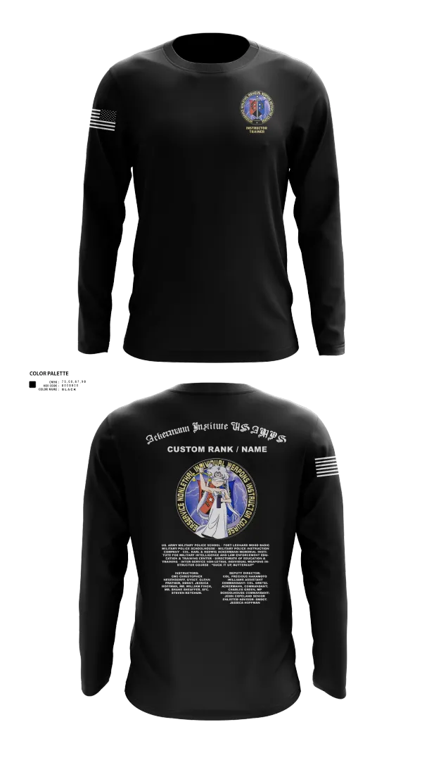 Long Sleeve Performance Shirt, Fort Leonard Wood Basic Military Police Schoolhouse Instructors & Faculty, , Teamtime, Team time, sublimation, custom sports apparel, team uniforms, spirit wear, spiritwear, sports uniforms, custom shirts, team store, custom team store, fundraiser sports, apparel fundraiser