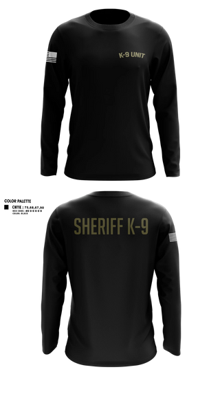 Long Sleeve Performance Shirt, Williamson County K-9 Unit, Police, Teamtime, Team time, sublimation, custom sports apparel, team uniforms, spirit wear, spiritwear, sports uniforms, custom shirts, team store, custom team store, fundraiser sports, apparel fundraiser