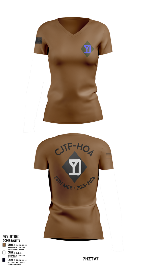 Womens Short Sleeve Vneck Shirt, 26th MEB, , Teamtime, Team time, sublimation, custom sports apparel, team uniforms, spirit wear, spiritwear, sports uniforms, custom shirts, team store, custom team store, fundraiser sports, apparel fundraiser
