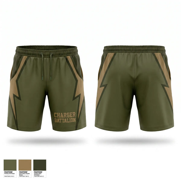 Athletic Shorts With Pockets, Charger Battalion, Army, Teamtime, Team time, sublimation, custom sports apparel, team uniforms, spirit wear, spiritwear, sports uniforms, custom shirts, team store, custom team store, fundraiser sports, apparel fundraiser