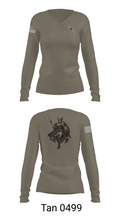 18-5891 24495600 Women's Long Sleeve V-neck Shirt - 11