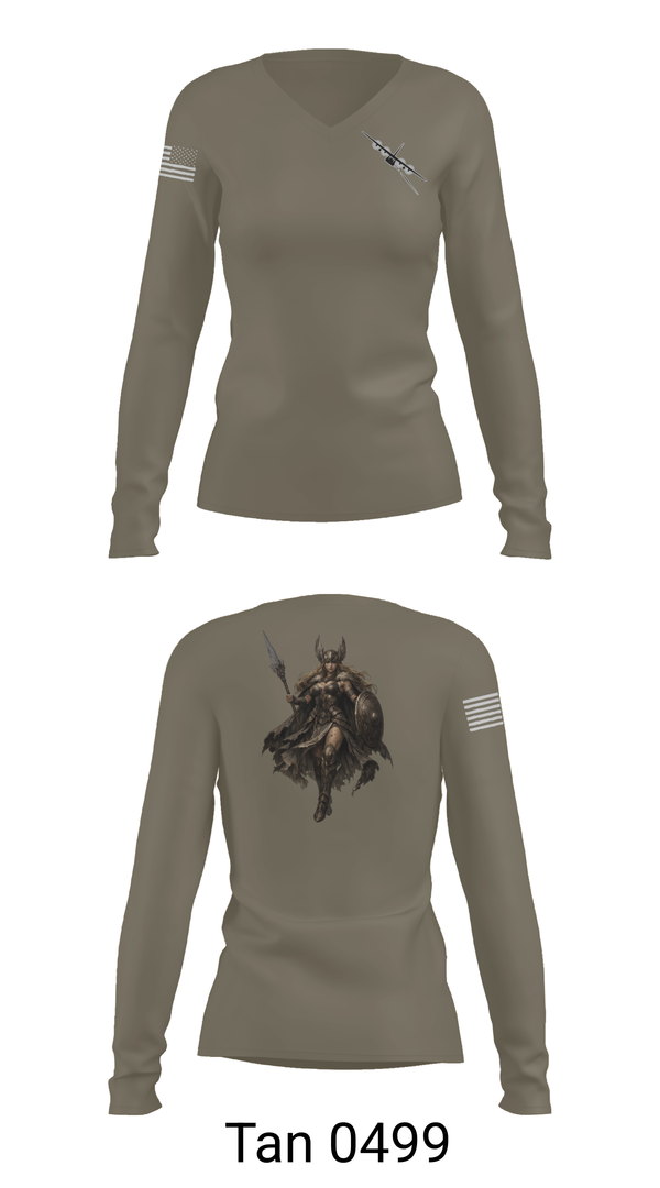 Womens Long Sleeve Vneck Shirt, 18-5891, Air Force, Teamtime, Team time, sublimation, custom sports apparel, team uniforms, spirit wear, spiritwear, sports uniforms, custom shirts, team store, custom team store, fundraiser sports, apparel fundraiser