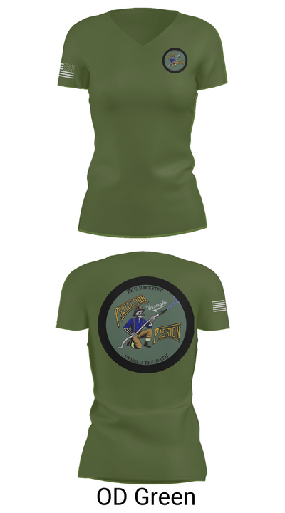 Backstep training group 69830165 Women's Short Sleeve V-neck Shirt - 48
