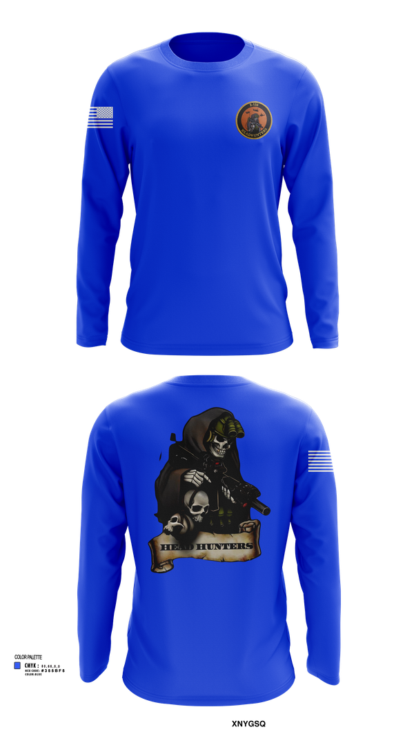 Long Sleeve Performance Shirt, HHC 2-135th AVN REG, , Teamtime, Team time, sublimation, custom sports apparel, team uniforms, spirit wear, spiritwear, sports uniforms, custom shirts, team store, custom team store, fundraiser sports, apparel fundraiser