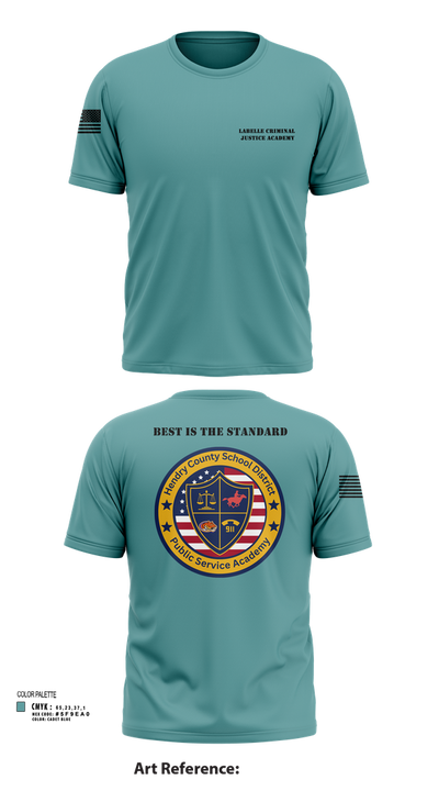 LaBelle Criminal Justice Academy 31997557 Short Sleeve Performance Shirt - 105