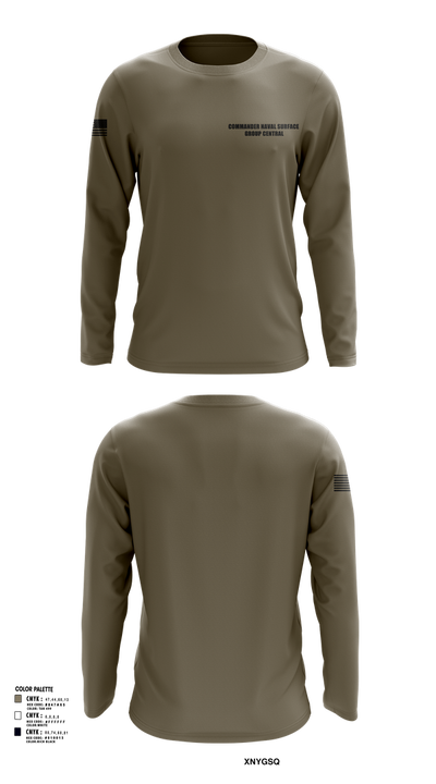 Commander Naval Surface Group Central 54326587 Long Sleeve Performance Shirt 3