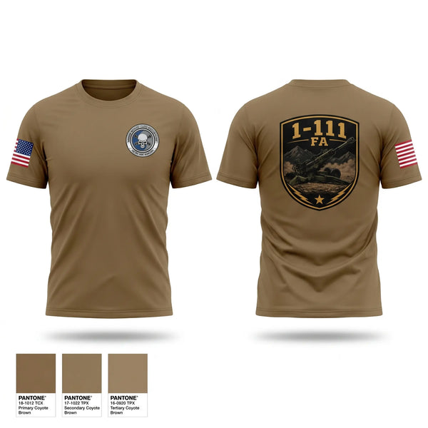 Short Sleeve Performance Shirt, 1-111FA C BTRY, Army, Teamtime, Team time, sublimation, custom sports apparel, team uniforms, spirit wear, spiritwear, sports uniforms, custom shirts, team store, custom team store, fundraiser sports, apparel fundraiser