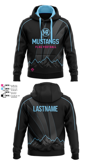 Hoodie, Mountain Range HS Flag Football, Women's Soccer, Teamtime, Team time, sublimation, custom sports apparel, team uniforms, spirit wear, spiritwear, sports uniforms, custom shirts, team store, custom team store, fundraiser sports, apparel fundraiser
