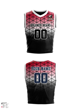 Mens Basketball Jersey, Dolores Bears, Men's Basketball, Teamtime, Team time, sublimation, custom sports apparel, team uniforms, spirit wear, spiritwear, sports uniforms, custom shirts, team store, custom team store, fundraiser sports, apparel fundraiser