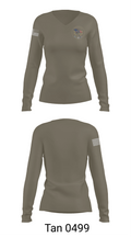 Hoya Battalion 18092099 Women's Long Sleeve V-neck Shirt - 11