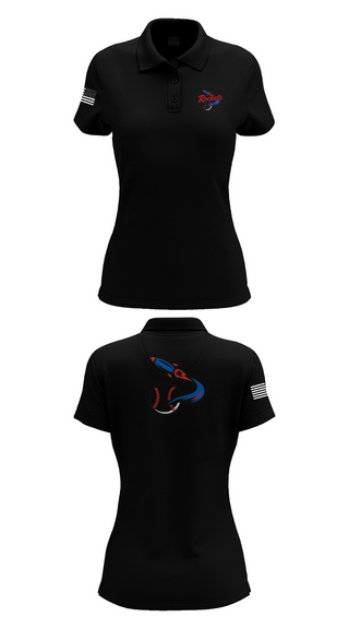 Womens Short Sleeve Performance Polo, Space Coast Rockets, Baseball, Teamtime, Team time, sublimation, custom sports apparel, team uniforms, spirit wear, spiritwear, sports uniforms, custom shirts, team store, custom team store, fundraiser sports, apparel fundraiser