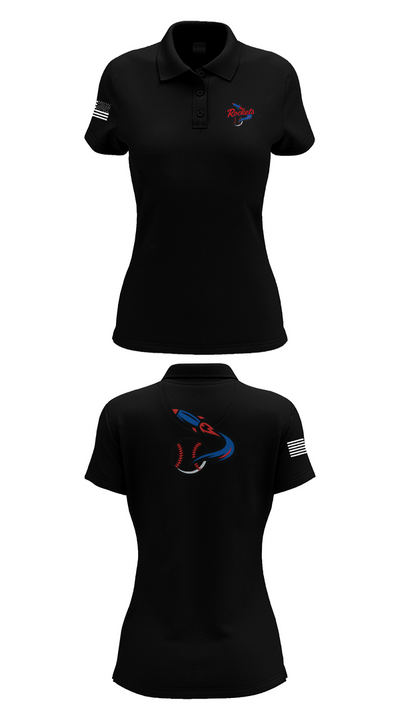 Space Coast Rockets 70599512 Women's Short Sleeve Performance Polo  - 36