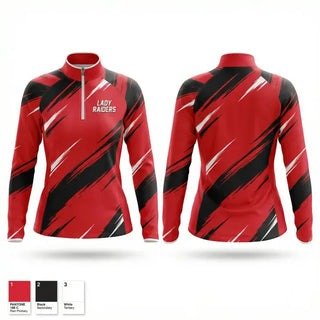 Quarter Zip Jacket, Lady raiders, Softball, Teamtime, Team time, sublimation, custom sports apparel, team uniforms, spirit wear, spiritwear, sports uniforms, custom shirts, team store, custom team store, fundraiser sports, apparel fundraiser