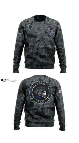 Crew Neck Sweatshirt, Prairieville Township police, Police, Teamtime, Team time, sublimation, custom sports apparel, team uniforms, spirit wear, spiritwear, sports uniforms, custom shirts, team store, custom team store, fundraiser sports, apparel fundraiser