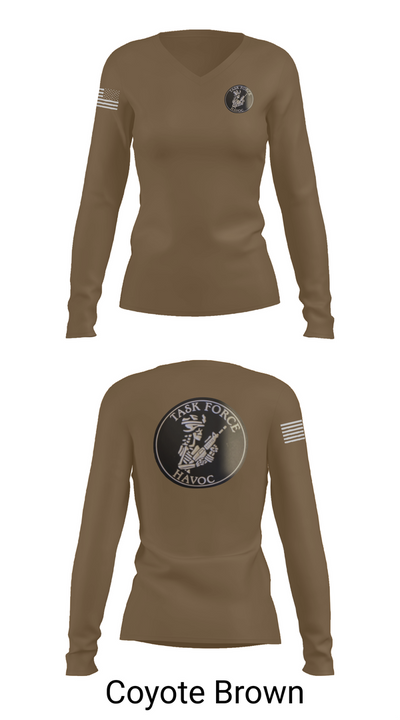Task Force Havoc 43589270 Women's Long Sleeve V-neck Shirt - 16