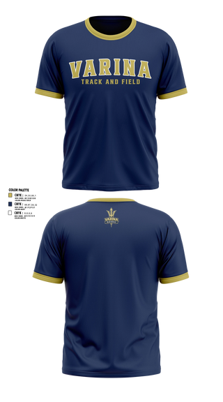 Short Sleeve Performance Shirt, Varina, Track & Field, Teamtime, Team time, sublimation, custom sports apparel, team uniforms, spirit wear, spiritwear, sports uniforms, custom shirts, team store, custom team store, fundraiser sports, apparel fundraiser