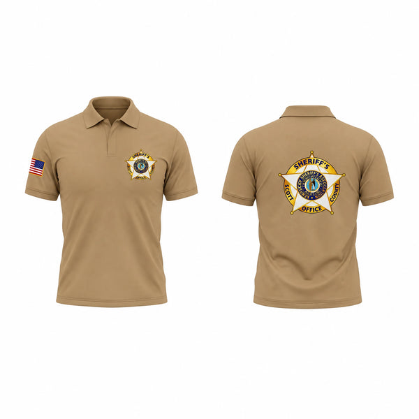 Short Sleeve Performance Polo, Scott County Sheriff's Office, Police, Teamtime, Team time, sublimation, custom sports apparel, team uniforms, spirit wear, spiritwear, sports uniforms, custom shirts, team store, custom team store, fundraiser sports, apparel fundraiser
