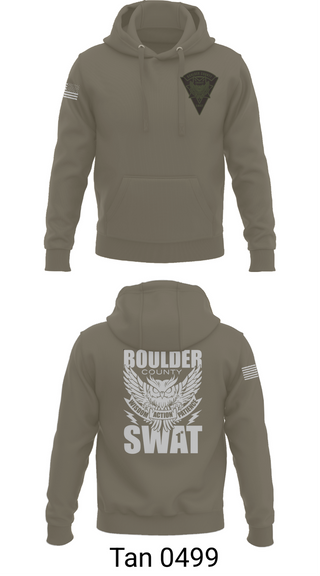 Hoodie, Boulder county Sheriff’s Office, Police, Teamtime, Team time, sublimation, custom sports apparel, team uniforms, spirit wear, spiritwear, sports uniforms, custom shirts, team store, custom team store, fundraiser sports, apparel fundraiser