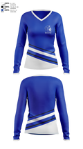 Wayne Community High School Band 96788972 Women's Long Sleeve V-neck Shirt - 1