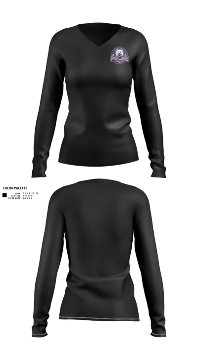 Polar Select 6620869 Women's Long Sleeve V-neck Shirt - 150