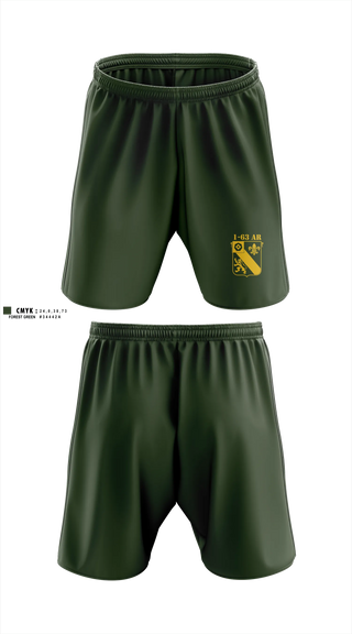 Athletic Shorts With Pockets, 1-63 AR, 2 ABCT, 1 ID, Army, Teamtime, Team time, sublimation, custom sports apparel, team uniforms, spirit wear, spiritwear, sports uniforms, custom shirts, team store, custom team store, fundraiser sports, apparel fundraiser