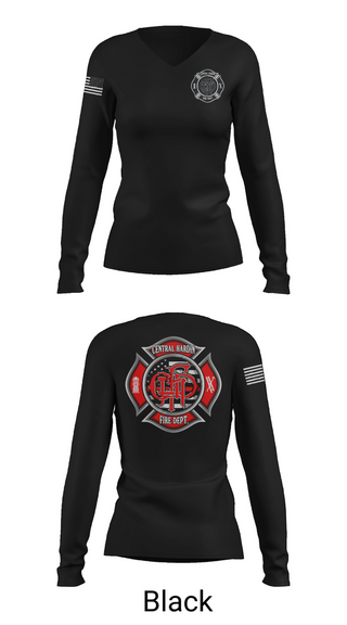 Womens Long Sleeve Vneck Shirt, Central, , Teamtime, Team time, sublimation, custom sports apparel, team uniforms, spirit wear, spiritwear, sports uniforms, custom shirts, team store, custom team store, fundraiser sports, apparel fundraiser