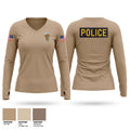 Midfield police department Women's Long Sleeve V-neck Shirt - 1
