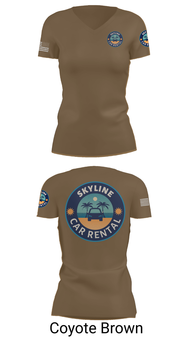Womens Short Sleeve Vneck Shirt, Skyline Car Rental, Men's Basketball, Teamtime, Team time, sublimation, custom sports apparel, team uniforms, spirit wear, spiritwear, sports uniforms, custom shirts, team store, custom team store, fundraiser sports, apparel fundraiser