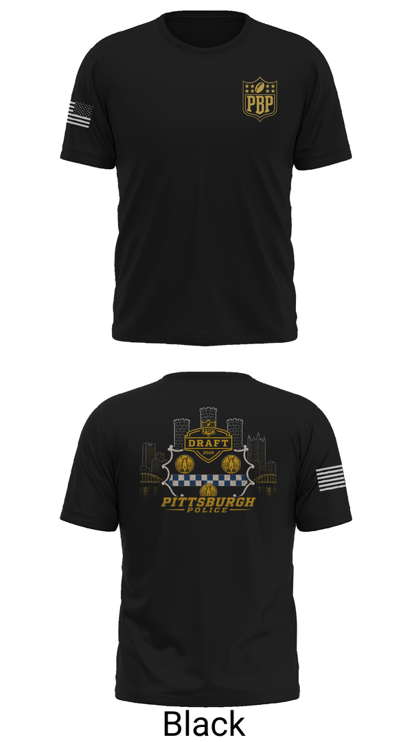 Short Sleeve Performance Shirt, Pittsburgh Police NFL Draft 2026, Police, Teamtime, Team time, sublimation, custom sports apparel, team uniforms, spirit wear, spiritwear, sports uniforms, custom shirts, team store, custom team store, fundraiser sports, apparel fundraiser
