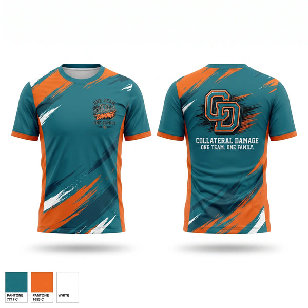 Short Sleeve Performance Shirt, Collateral Damage, Softball, Teamtime, Team time, sublimation, custom sports apparel, team uniforms, spirit wear, spiritwear, sports uniforms, custom shirts, team store, custom team store, fundraiser sports, apparel fundraiser