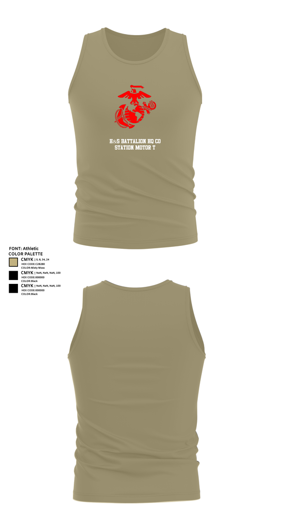 Tank Top, H&S Battalion HQ CO Station Motor T, , Teamtime, Team time, sublimation, custom sports apparel, team uniforms, spirit wear, spiritwear, sports uniforms, custom shirts, team store, custom team store, fundraiser sports, apparel fundraiser