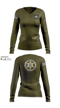 Wayne County Sheriff’s Department 8145507 Women's Long Sleeve V-neck Shirt - 2