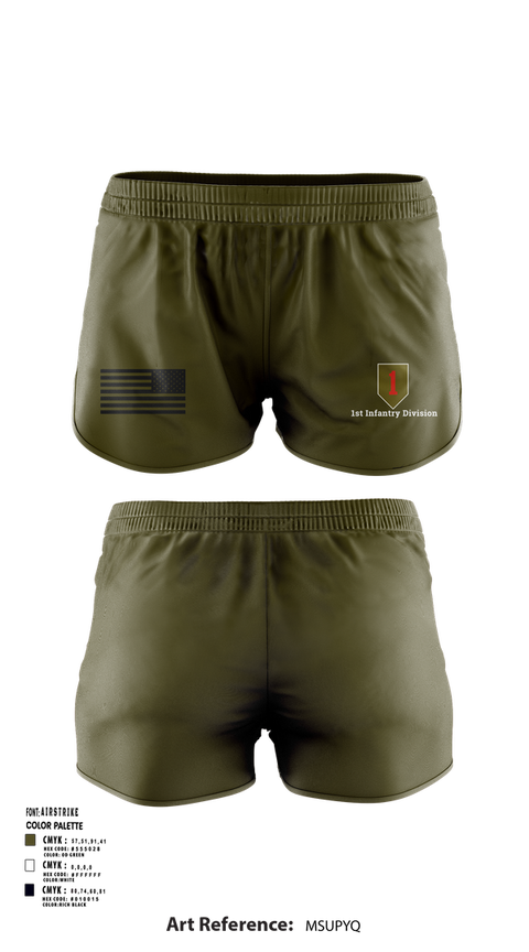 Ranger Panties, 1st Infantry Division, , Teamtime, Team time, sublimation, custom sports apparel, team uniforms, spirit wear, spiritwear, sports uniforms, custom shirts, team store, custom team store, fundraiser sports, apparel fundraiser