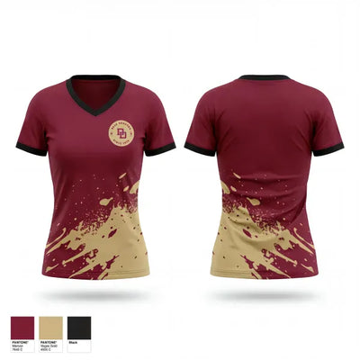 Doss High School Track & Field 65779379 Women's Short Sleeve V-neck Shirt - 1
