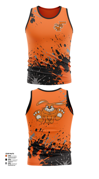 Mens Track Singlet, Fisher Bunnies, Cross Country, Teamtime, Team time, sublimation, custom sports apparel, team uniforms, spirit wear, spiritwear, sports uniforms, custom shirts, team store, custom team store, fundraiser sports, apparel fundraiser