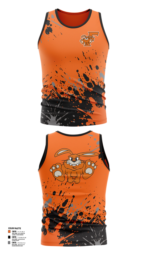 Mens Track Singlet, Fisher Bunnies, Cross Country, Teamtime, Team time, sublimation, custom sports apparel, team uniforms, spirit wear, spiritwear, sports uniforms, custom shirts, team store, custom team store, fundraiser sports, apparel fundraiser