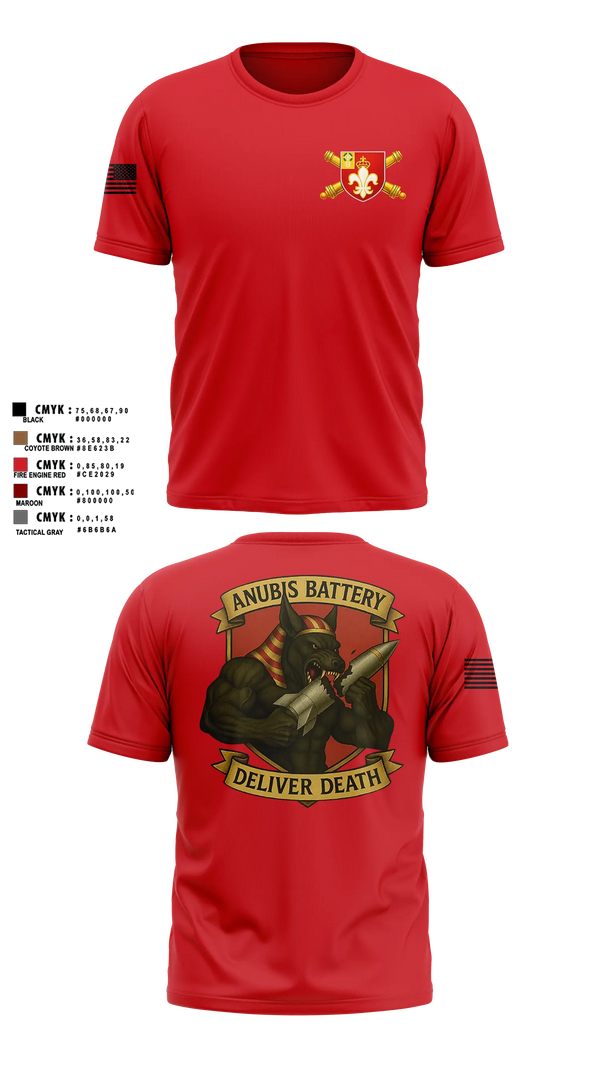 Short Sleeve Performance Shirt, Anubis Battery, 3-12 FA, Army, Teamtime, Team time, sublimation, custom sports apparel, team uniforms, spirit wear, spiritwear, sports uniforms, custom shirts, team store, custom team store, fundraiser sports, apparel fundraiser