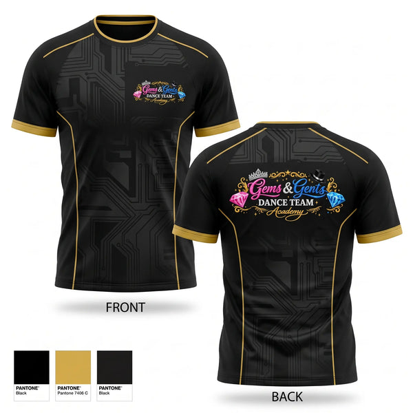 Short Sleeve Performance Shirt, Gems and gents, Cheer, Teamtime, Team time, sublimation, custom sports apparel, team uniforms, spirit wear, spiritwear, sports uniforms, custom shirts, team store, custom team store, fundraiser sports, apparel fundraiser