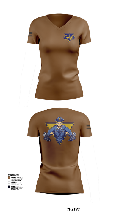 NJ State Police Women's Short Sleeve V-neck Shirt - 1