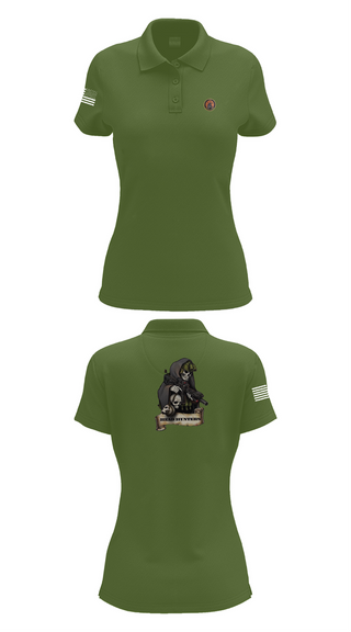 Womens Short Sleeve Performance Polo, HHC 2-135th AVN REG, , Teamtime, Team time, sublimation, custom sports apparel, team uniforms, spirit wear, spiritwear, sports uniforms, custom shirts, team store, custom team store, fundraiser sports, apparel fundraiser