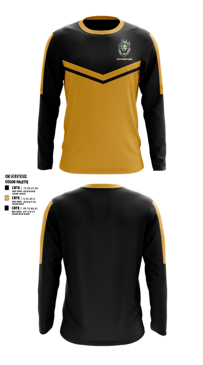 Elite Golden Lions 24741993 Long Sleeve Performance Shirt 1